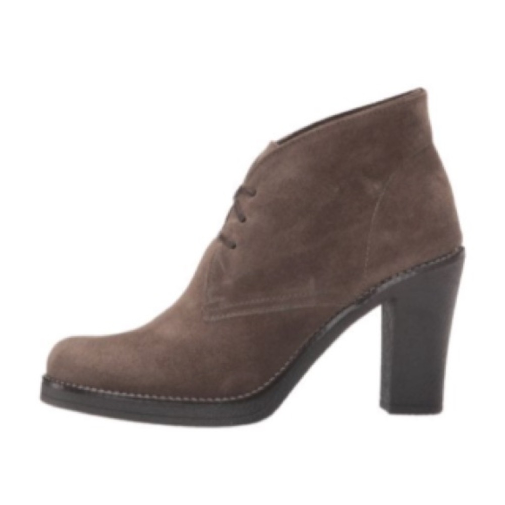 La Canadienne Korey Brown Suede Heeled Lace-Up Booties Z4117 | Women’s 7.5